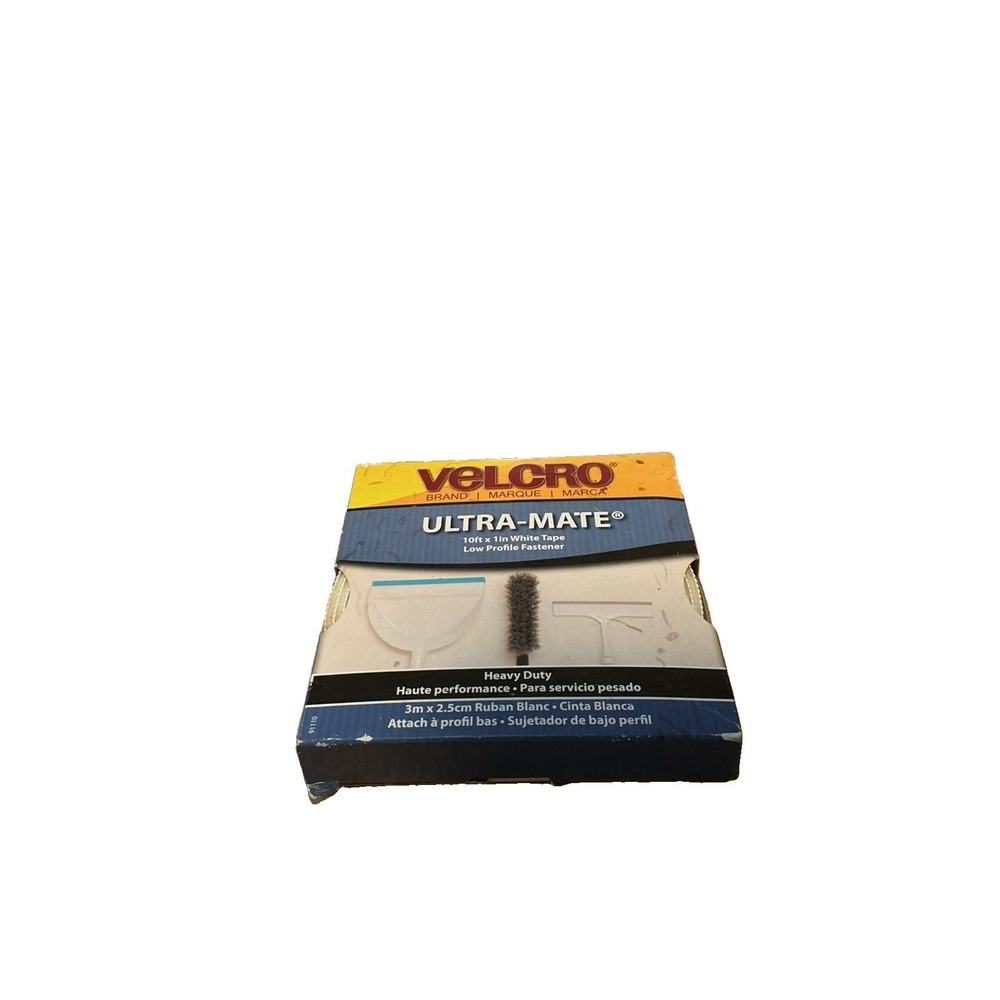 VELCRO Brand Ultra-Mate Sticky-Back Ultra-Thin Tape 1in x 10ft White 91110